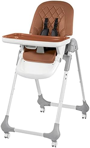 כיסא גבוה להמרה מתקפל 3 ב-1 / הוסב לכיסא נדנדה לתינוק, כיסא נדנדה ושרפרף נוער, כיסא לתינוק, אפור, שחור | ורוד וחום